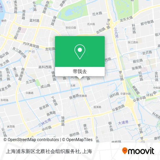 上海浦东新区北蔡社会组织服务社地图