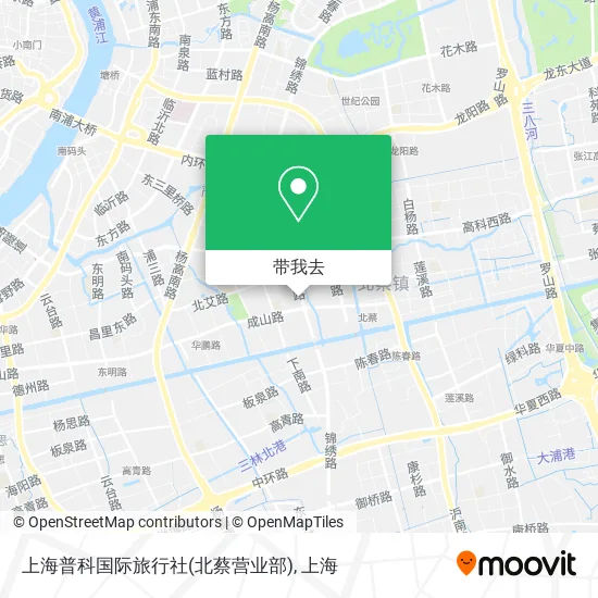上海普科国际旅行社(北蔡营业部)地图