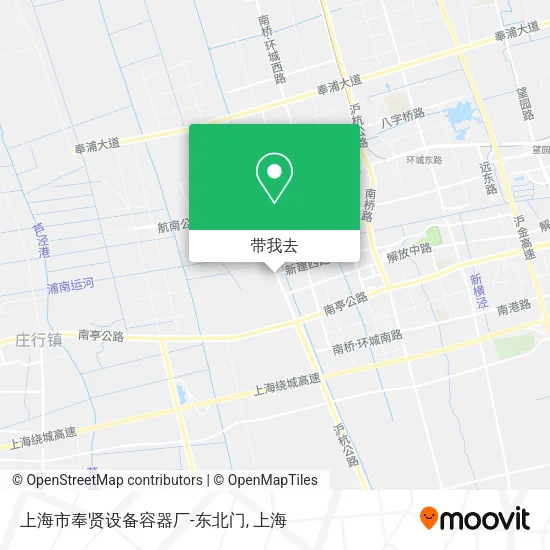 上海市奉贤设备容器厂-东北门地图