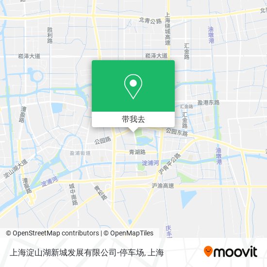 上海淀山湖新城发展有限公司-停车场地图