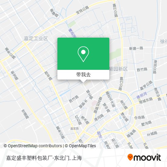 嘉定盛丰塑料包装厂-东北门地图