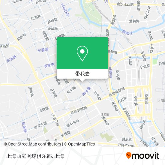 上海西庭网球俱乐部地图