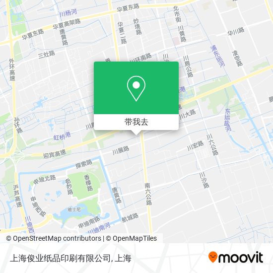上海俊业纸品印刷有限公司地图