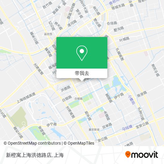 新橙寓上海洪德路店地图