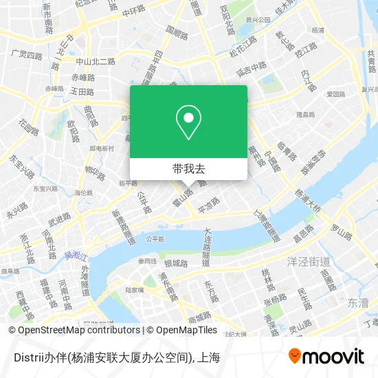 Distrii办伴(杨浦安联大厦办公空间)地图
