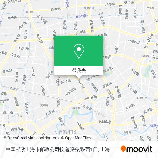 中国邮政上海市邮政公司投递服务局-西1门地图