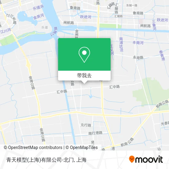 青天模型(上海)有限公司-北门地图