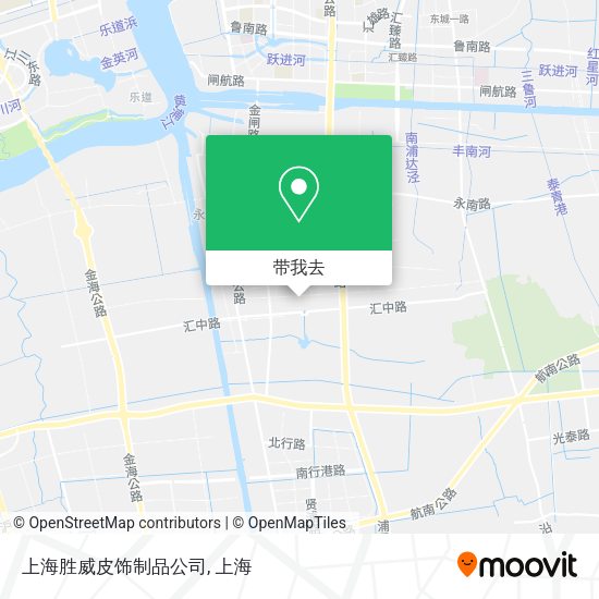 上海胜威皮饰制品公司地图