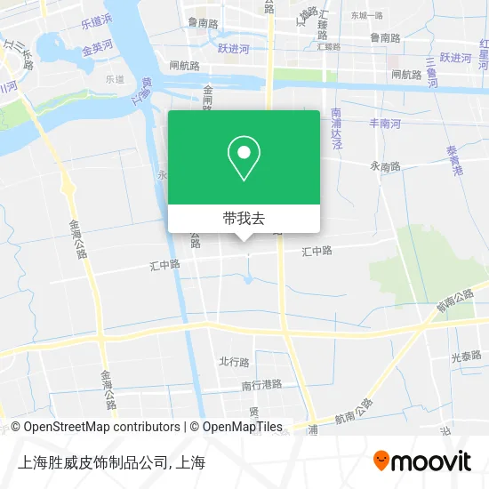 上海胜威皮饰制品公司地图