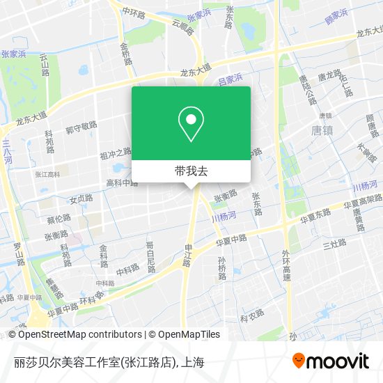 丽莎贝尔美容工作室(张江路店)地图