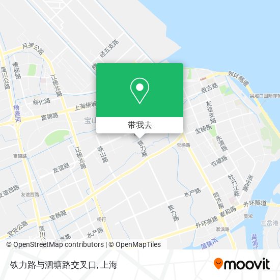 铁力路与泗塘路交叉口地图