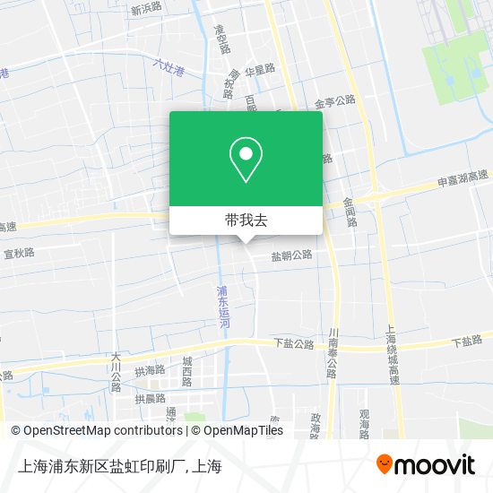 上海浦东新区盐虹印刷厂地图