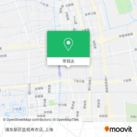 浦东新区盐祝寿衣店地图