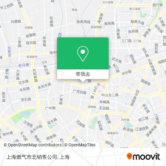 上海燃气市北销售公司地图