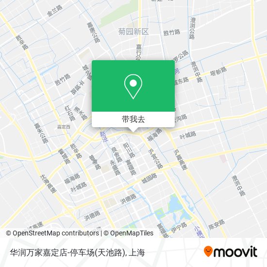 华润万家嘉定店-停车场(天池路)地图
