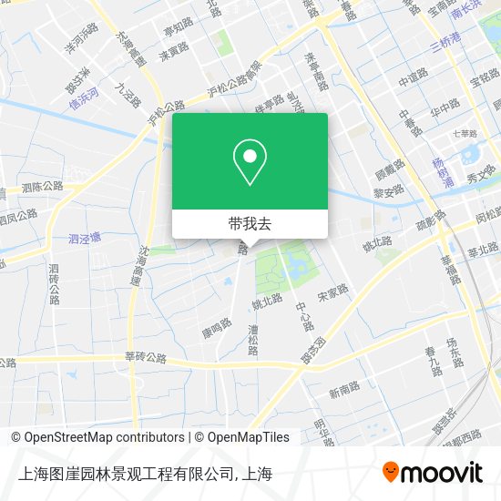 上海图崖园林景观工程有限公司地图