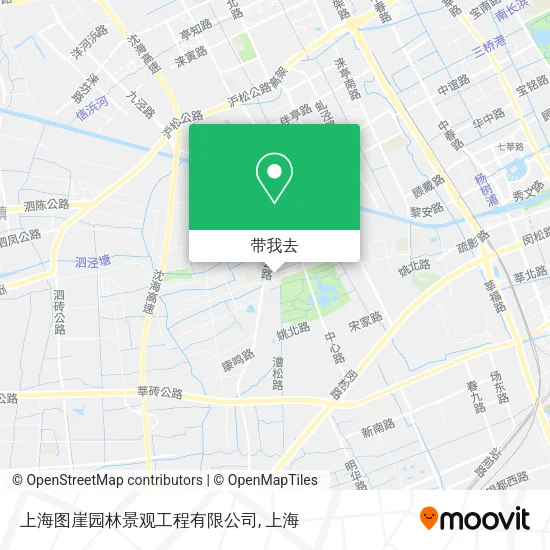 上海图崖园林景观工程有限公司地图