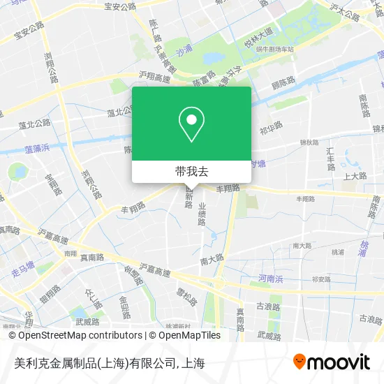 美利克金属制品(上海)有限公司地图