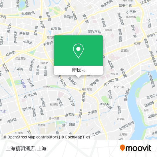 上海禧玥酒店地图