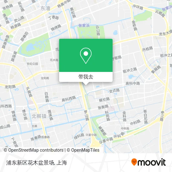 浦东新区花木盆景场地图