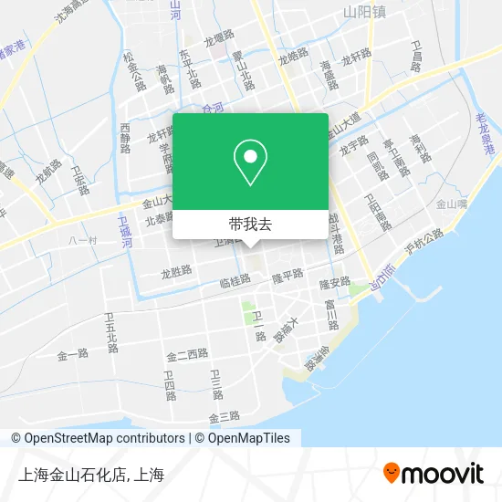 上海金山石化店地图