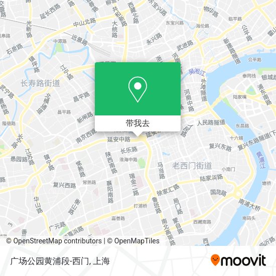 广场公园黄浦段-西门地图