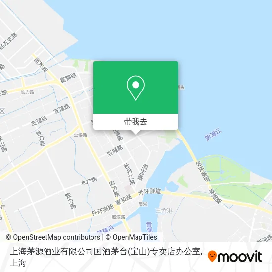 上海茅源酒业有限公司国酒茅台(宝山)专卖店办公室地图