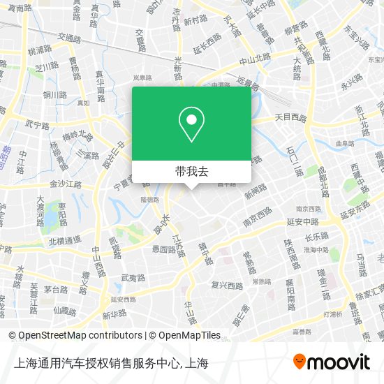 上海通用汽车授权销售服务中心地图
