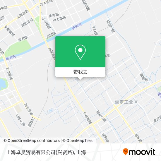 上海卓昊贸易有限公司(兴贤路)地图