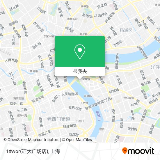 1#wor(证大广场店)地图
