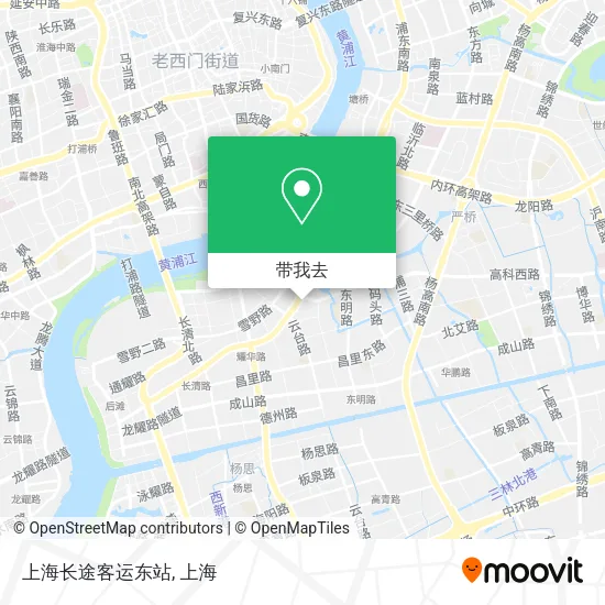 上海长途客运东站地图
