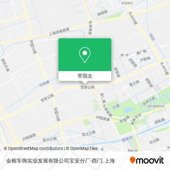 金榕车饰实业发展有限公司宝安分厂-西门地图