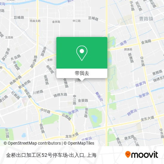 金桥出口加工区52号停车场-出入口地图