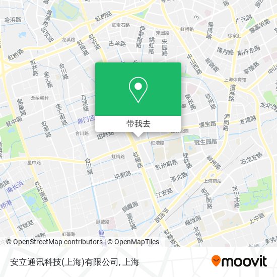 安立通讯科技(上海)有限公司地图