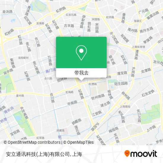 安立通讯科技(上海)有限公司地图