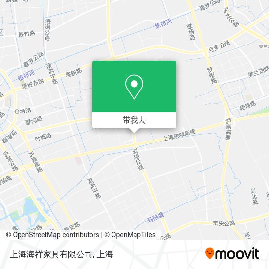 上海海祥家具有限公司地图