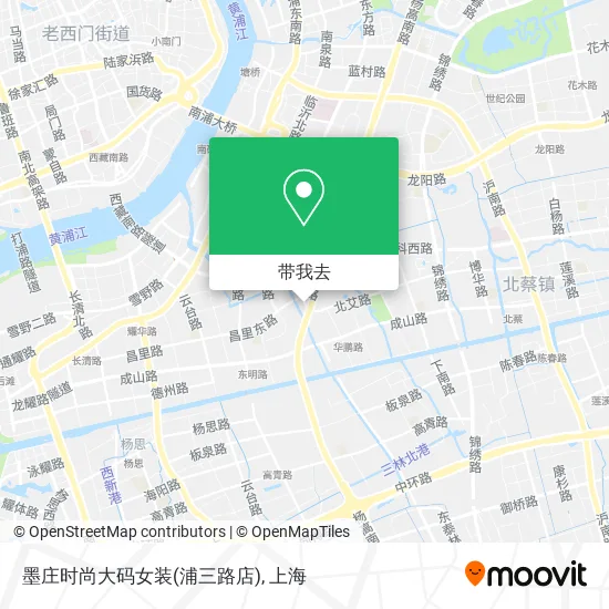 墨庄时尚大码女装(浦三路店)地图