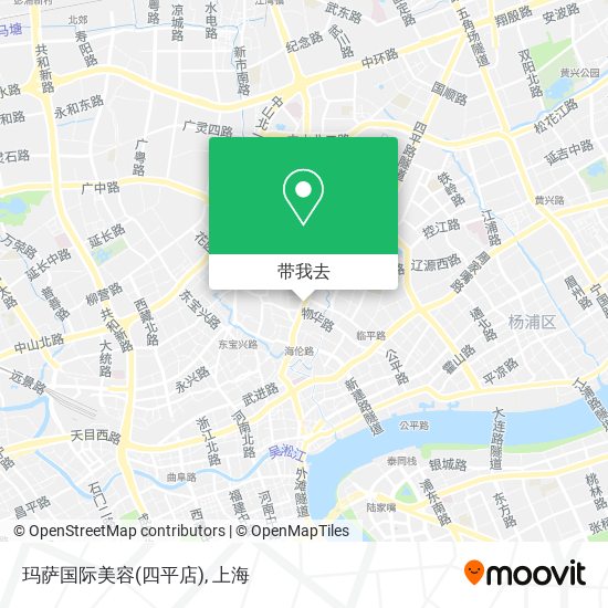 玛萨国际美容(四平店)地图