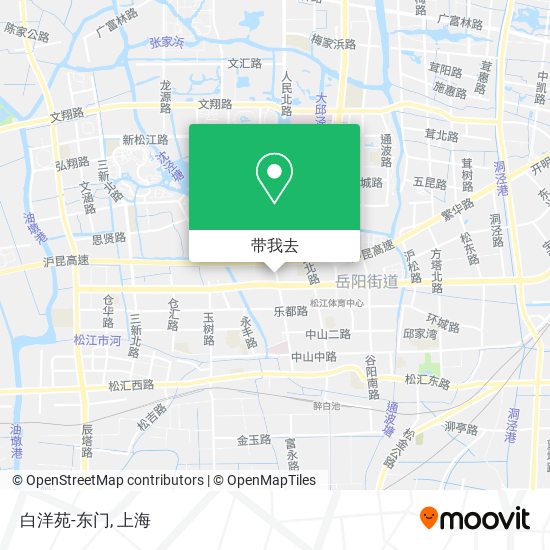 白洋苑-东门地图