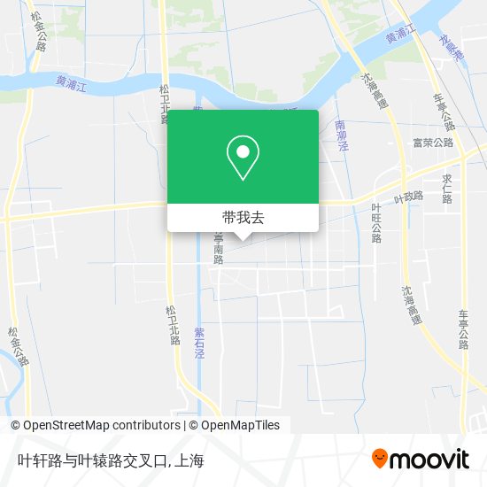 叶轩路与叶辕路交叉口地图