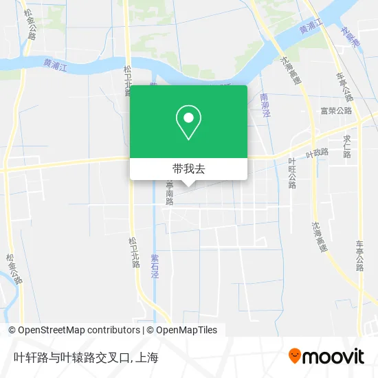 叶轩路与叶辕路交叉口地图