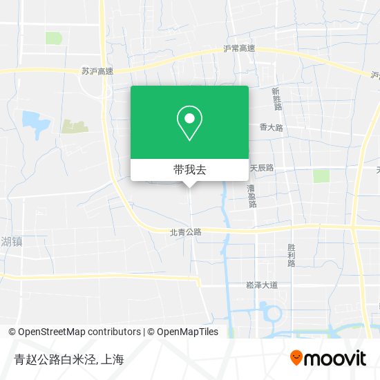 青赵公路白米泾地图