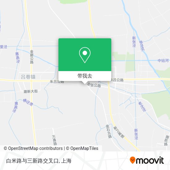白米路与三新路交叉口地图