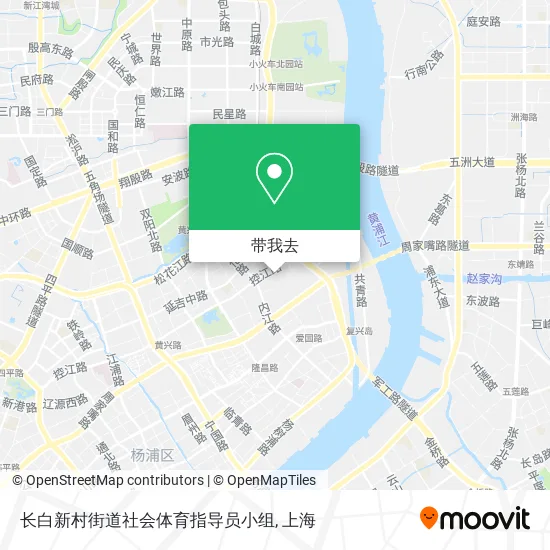 长白新村街道社会体育指导员小组地图
