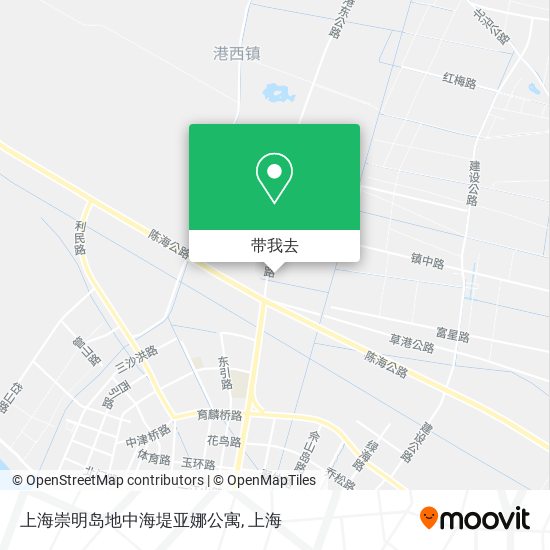 上海崇明岛地中海堤亚娜公寓地图