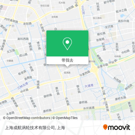 上海成航涡轮技术有限公司地图