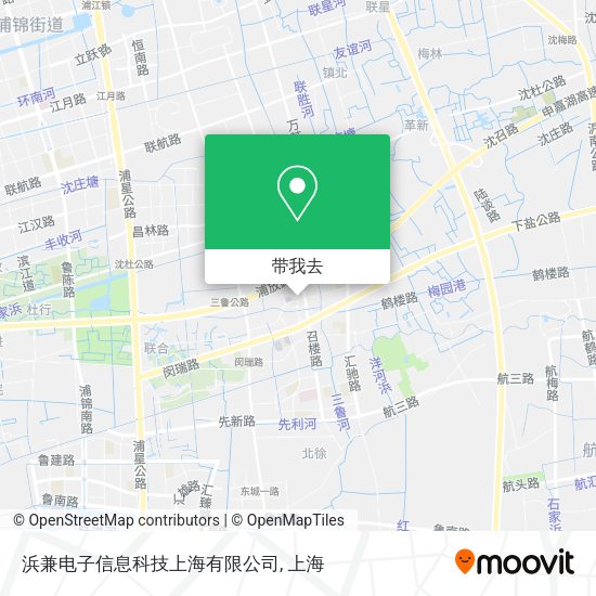 浜兼电子信息科技上海有限公司地图