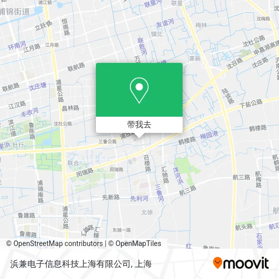 浜兼电子信息科技上海有限公司地图
