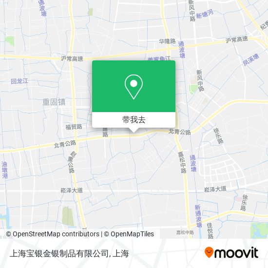 上海宝银金银制品有限公司地图