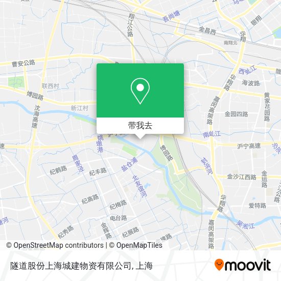 隧道股份上海城建物资有限公司地图
